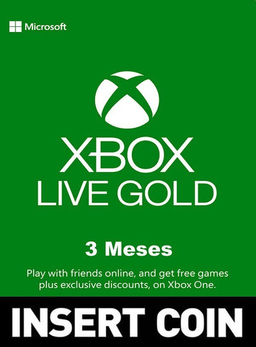 Suscripción Xbox Live Gold || 3 Meses || Xbox One || Xbox360