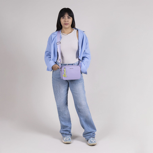 Bolso Tipo Crossbody Gorétt By Chenson Lizzie P25 Lila Lisa Níquel Lila