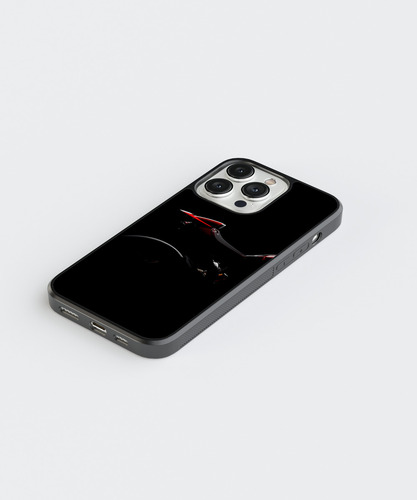 Case Funda Para Iphone Motocicleta Rodada Biker Rojo 01 Eg Negro Motocicleta 13