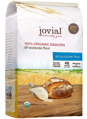 Jovial Harina Organica Einkorn Todo Proposito 4.54kg