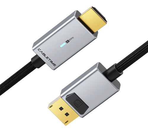 Cabo Displayport Para Hdmi 4k 60hz Gamer 1,8m Cabletime