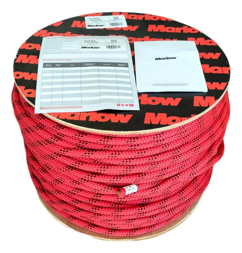 Cuerda Estática Rojo 11mm 200m Rope Access Rescate Rapel