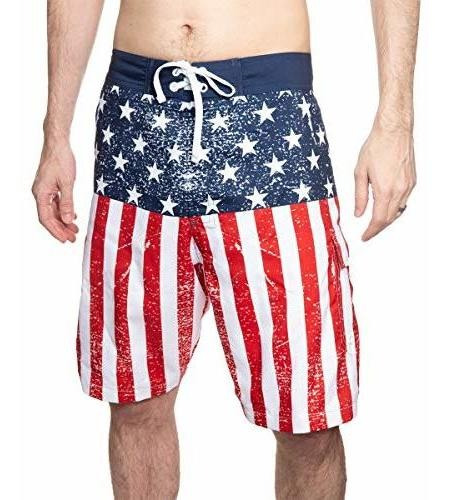 Calhoun Men's Americana Usa Bandera Cuarto De Julio Vt7yd