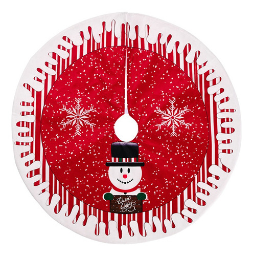 Falda De Árbol De Navidad T7 Con Tapa De Papá Noel Con Base