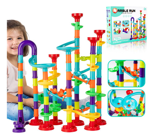 Vidacontigo Fun Construction Toys Marble Run Set - Juguete D