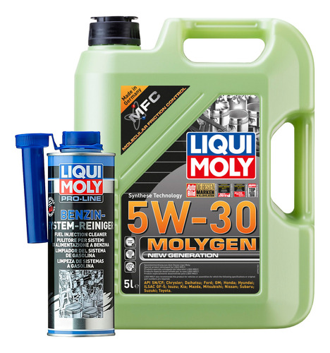 Kit 2 Pzas Liqui Moly 5w30 Molygen Pro-line Con Obsequio