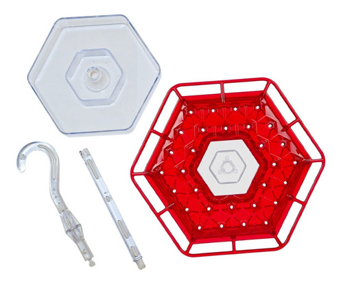 Imagem 7 de 10 de Alimentador Bebedouro Inteligente Hexagonal Para Beija-flor