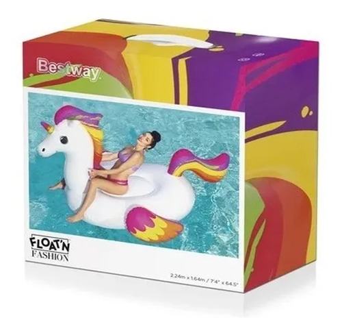 Unicornio Kawaii Gigante Inflable Bestway 41113