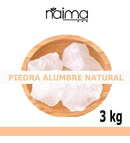 Piedra Alumbre Natural 20 Kg Tamaño Grande