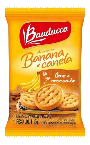 Biscoito Individual Bauducco Banana Com Canela 80 Sache