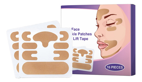 Cinta De Estiramiento Facial Z Patches Antiarrugas Mult 3011