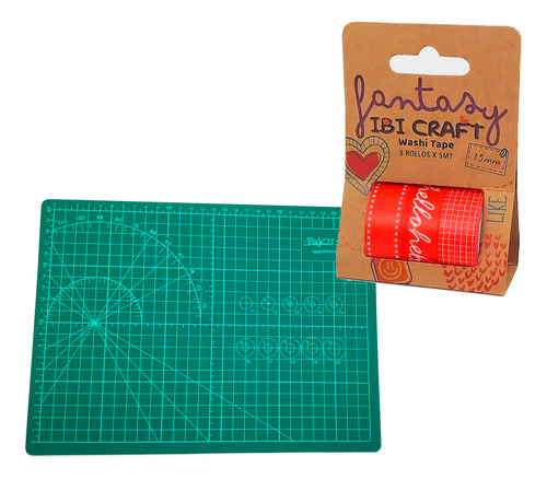 Washi Tape Cinta Adhesiva Decorativa Red Base De Corte A4