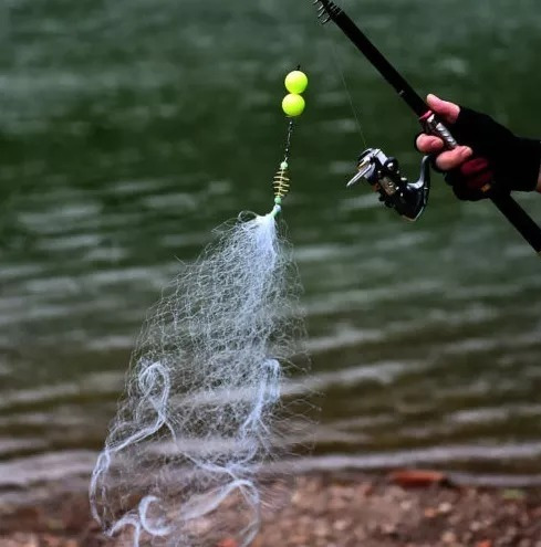 Imagen 4 de 4 de Red De Pesca Trampa Facil De Usar Peces Camarones Mojarras