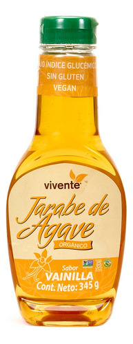 Vivente Jarabe De Agave Orgánico, Natural 345 Gr