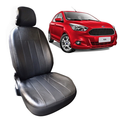 Funda Cubre Asiento Cuero Acolchado Ford Ka 16/- Enteriza 