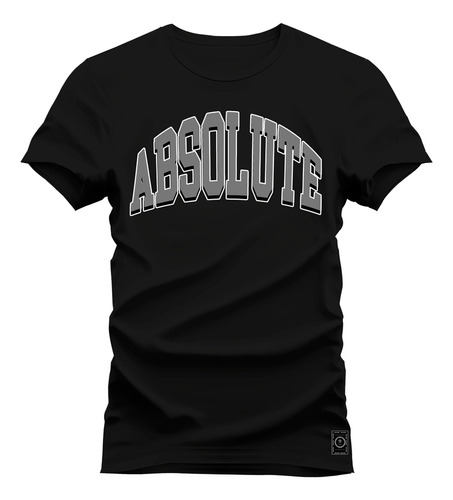 Camiseta 100% Algodão Premium Estampada Absolute