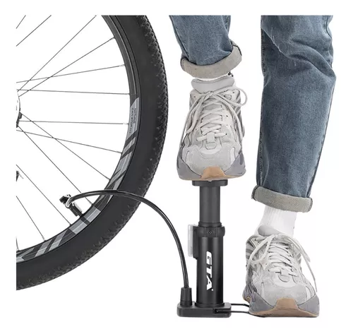 bomba de aire de pie para rueda de bicicleta y coche