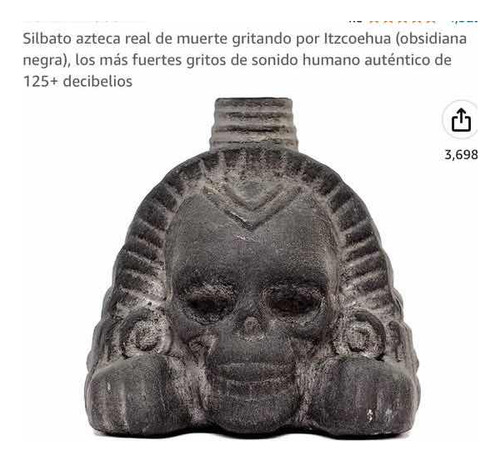 Silbato Azteca Real Muerte Gritando