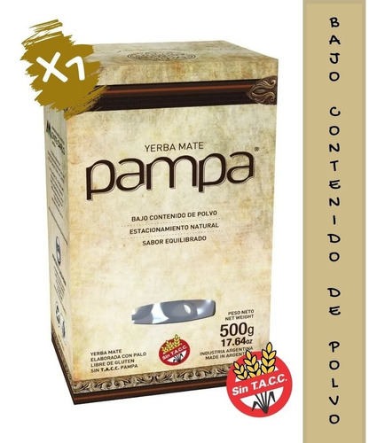 Yerba Mate Pampa Bcp (bajo Contenido De Polvo) 500gr Tigre