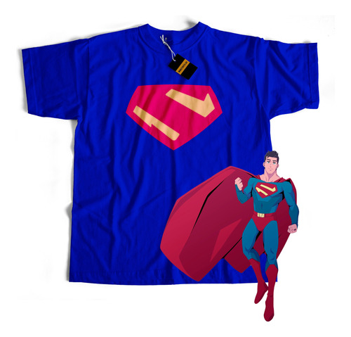 Remera Mis Aventuras Con Superman  Dc Comics 100% Algodon