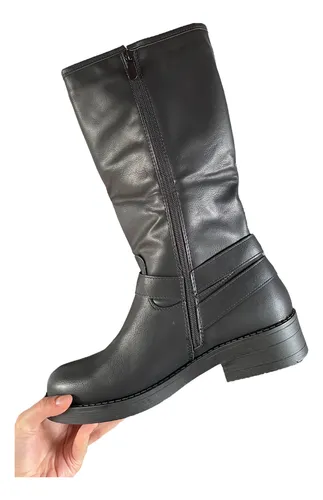 Bucaneras Botas Caña Alta Con Hebillas