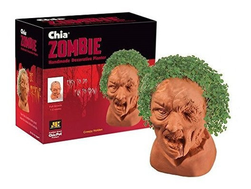 Chia Pet Zombie - Creepy Holden Con Seed Pack, Cerámica Deco