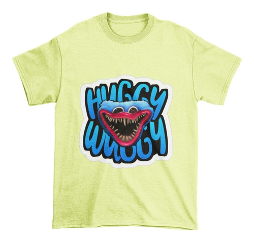 Polera Niña Niño Poppy Playtime Huggie Wuggie Nombre Algodon