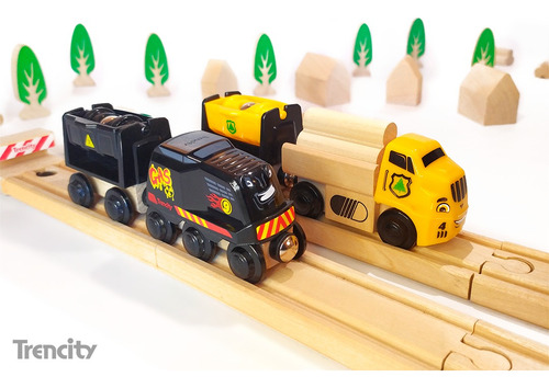 Imagen 3 de 4 de Trencity Vías Especiales X 7 Unidades De Madera