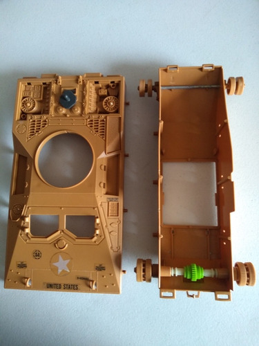 Lote Chasis Inferior Y Superior Gi Joe Tanque Mauler 1985 (Usado)