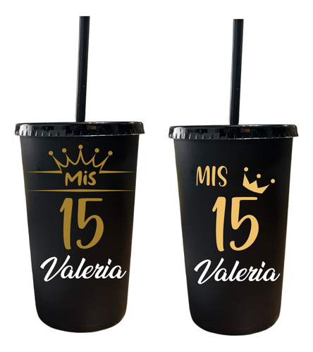 80 Vasos Personalizados Reutilizables Xv Años