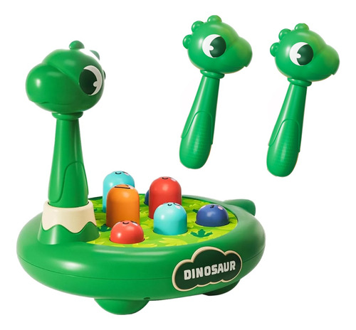 Juguete Montessori Dinosaurio Whack-a-mole - Doble Martillo