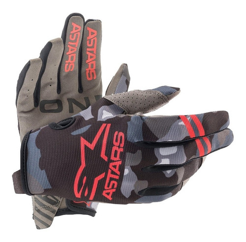 Guantes Motocross Radar 21 Gloves Mx Alpinestars Camo Ro Atv