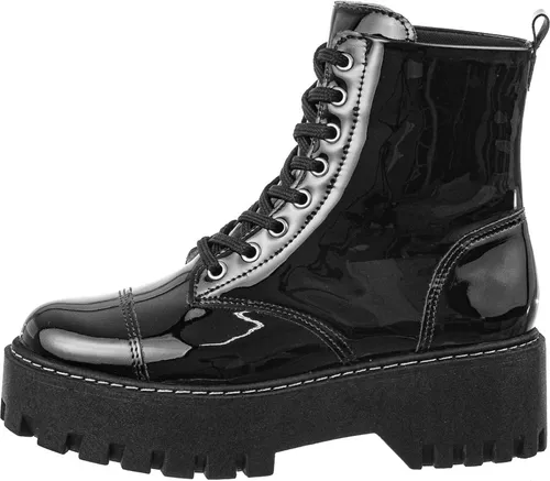 Coturno Militar Plataforma 5 5 Cm Tratorado Bota Envernizada
