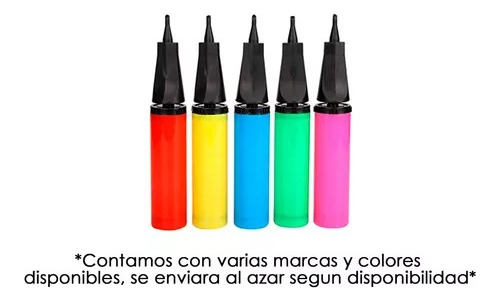Bomba De Aire Manual Para Inflar Globos Látex, Metálico