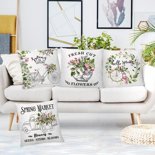 Juego De Fundas Decorativas J Pillowcase Para Primavera De 2