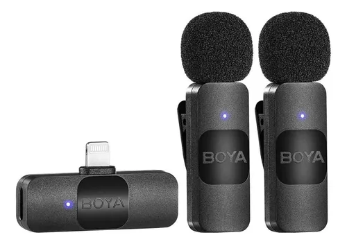Microfonos Inalambricos X2 Boya By-v2 Lightning Para iPhone 