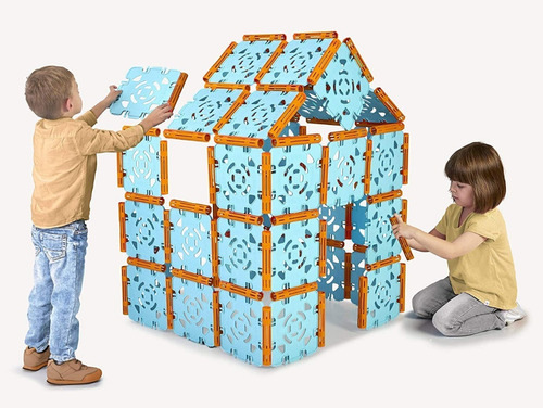 Imagen 2 de 9 de Juego De Bloques De Construccion Rompecabezas Gigante Heber
