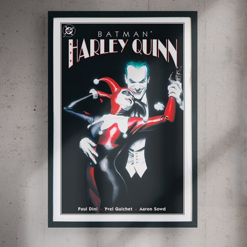 Cuadro 60x40 Dc - Harley Quinn Joker - Comic Cover