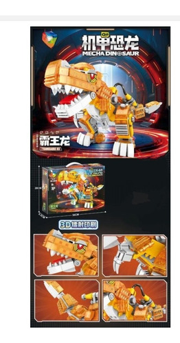 Juguete Encaje Bloques Desarmable,robot Dinosaurio Coleccion