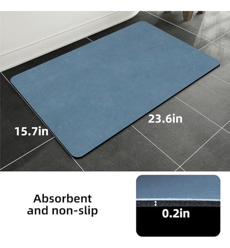 Tapete De Baño, Tapete De Tierra De Diatomeas Súper Absorben