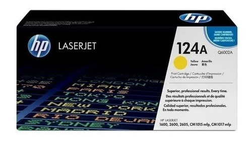 Tóner Hp 124a Laserjet Q6002a Yellow 100% Original