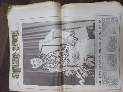 Antigua Revista Roling Stone Con Elvis En La Tapa 1972
