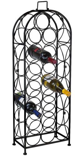 Cava Soporte Vinos Metalica Estilo Frances 23botellas