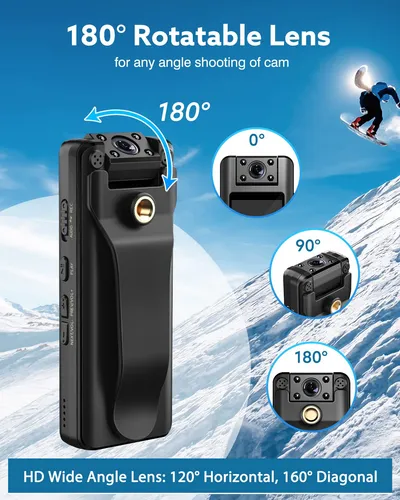 Boblov Camara Corporal A22 De 64/32 Gb, Bateria De 2200 Mah