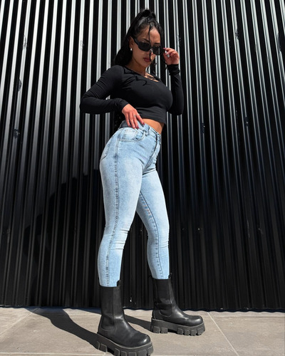 Jeans Ajustados Sexys Para Mujer Las Locas - Calce Perfecto