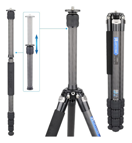 Tripode Compacto De Fibra De Carbono Soporte De Camara