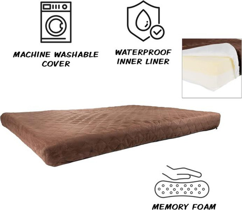 Cama Impermeable Para Mascotas De Espuma Viscoelástica, Cama