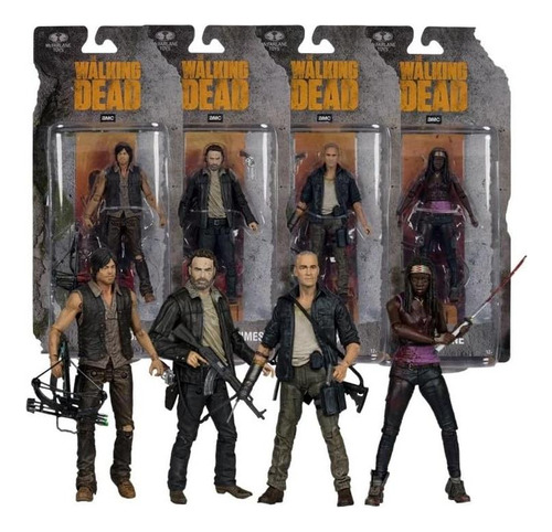Mcfarlane Toys - The Walking Dead, 4 Paquete, Figuras De 5 P