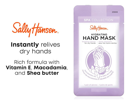 Colección Sally Hansen Spa, Mascarilla Hidratante Para Manos