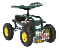 Comprar Carrito De Jardín Con Ruedas Para Plantar Asiento Kintness